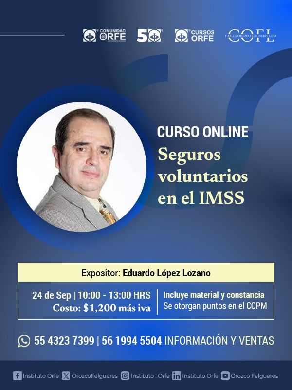 Curso de Seguros voluntarios en el IMSS