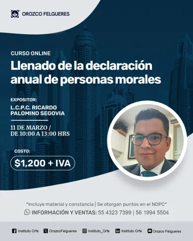 Curso Llenado de la declaración anual de personas morales